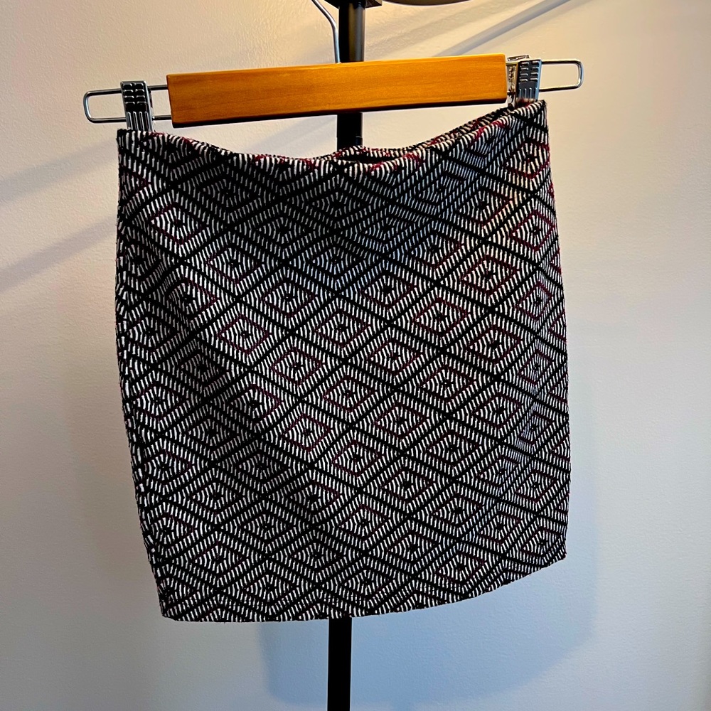 Zara Patterned Mini Skirt